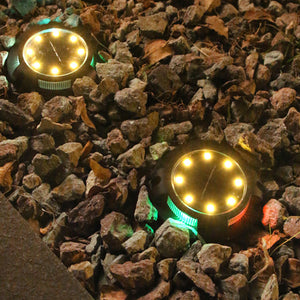 Solar Powered Outdoor Pathway Garden Lawn Floor Lights Decorative Step Night Lights