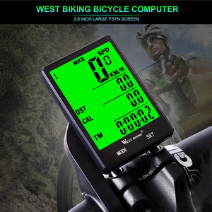 Wireless Waterproof Backlit Bicycle Speedometer