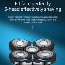 5-in-1 Rechargeable Digital Display Wet and Dry Electric Hair Shaver