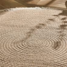 Round Woven Rugs Handmade Rattan Carpet