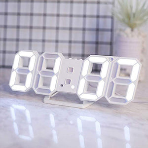 Modern Digital 3D LED Wall Clock Alarm Clock
