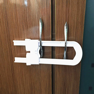 10pcs U-Shaped Baby Safety Cabinet Locks for Storage Doors