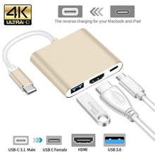 Usb c Aluminum Converter Adapter Type C to HDMI USB 3.0 Type-C