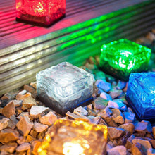 Solar Powered Multi-Color Light Up LED Light Cubes with Switch
