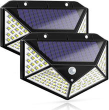Four-Sided 100 LED Solar Power Wall Lights - Groupy Buy