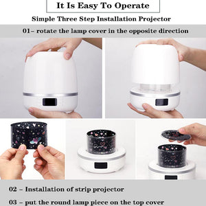 Multi-function Star Light Projector Bluetooth Speaker Night Lamp