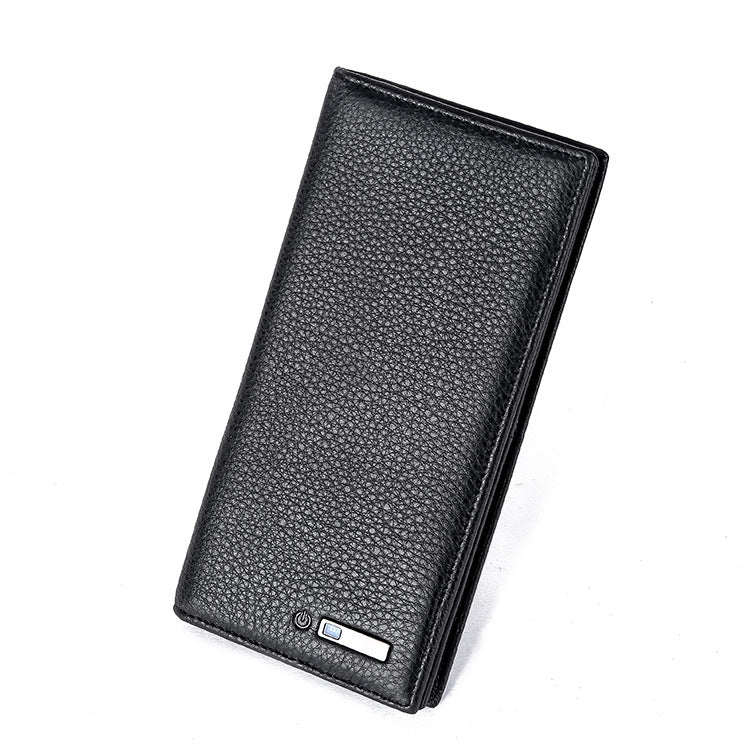 Lychee pattern multifunctional smart anti-lost casual wallet
