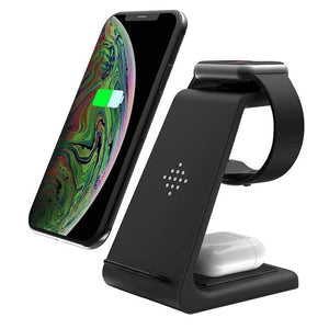 3 in 1 Qi-Certified Fast Wireless Charging Station