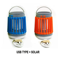 Solar Powered LED Outdoor Light and Electric Shock-type Mosquito Killer USB Rechargeable