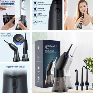 Rechargeable Portable Dental Flosser and Oral Water Sprayer