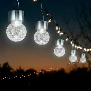 1 pcs/12 pcs Hanging Outdoor Solar Powered LED Ball Lights