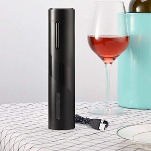 USB Rechargeable Electric Bottle and Wine Opener Automatic Corkscrew and Bottle Opener
