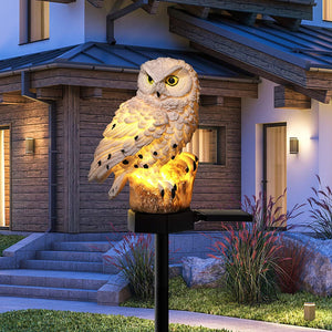 Solar Powered LED Outdoor Garden Owl Outdoor Decoration