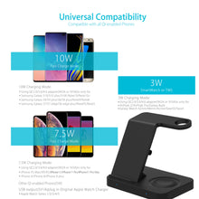 3-in-1 Qi Enabled Wireless Charging Station for Samsung and Apple Devices