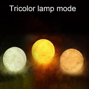 880ML 3D Moon Light Humidifier USB Rechargeable Household Diffuser Aromatherapy - Groupy Buy