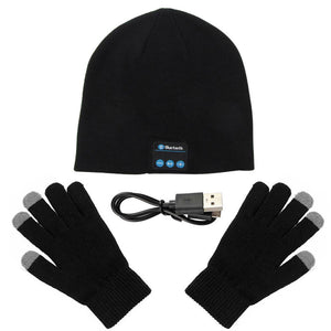 Hands Free Beanie Headphones and Gloves