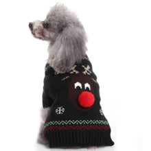 Knitted high collar pet coat