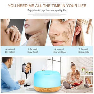 Ultrasonic Aroma Aromatherapy Diffuser RGB Light Oil Humidifier