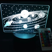 Solar System 3D Optical Illusion Lamp