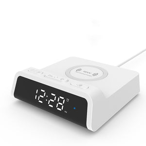 Multifunctional 15w wireless charger clock