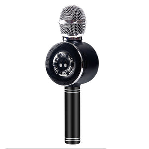 High Configuration Wireless Bluetooth Microphone with Large Speaker and LED Lights
