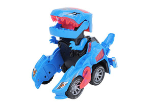 Automatic Deformation Dino Race Car Toy