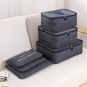 Six-Piece Set of Travel Organiser Storage Bags - Four Designs Available - Groupy Buy