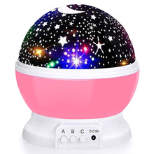 LED Galaxy Star Rotating Night Light Projector